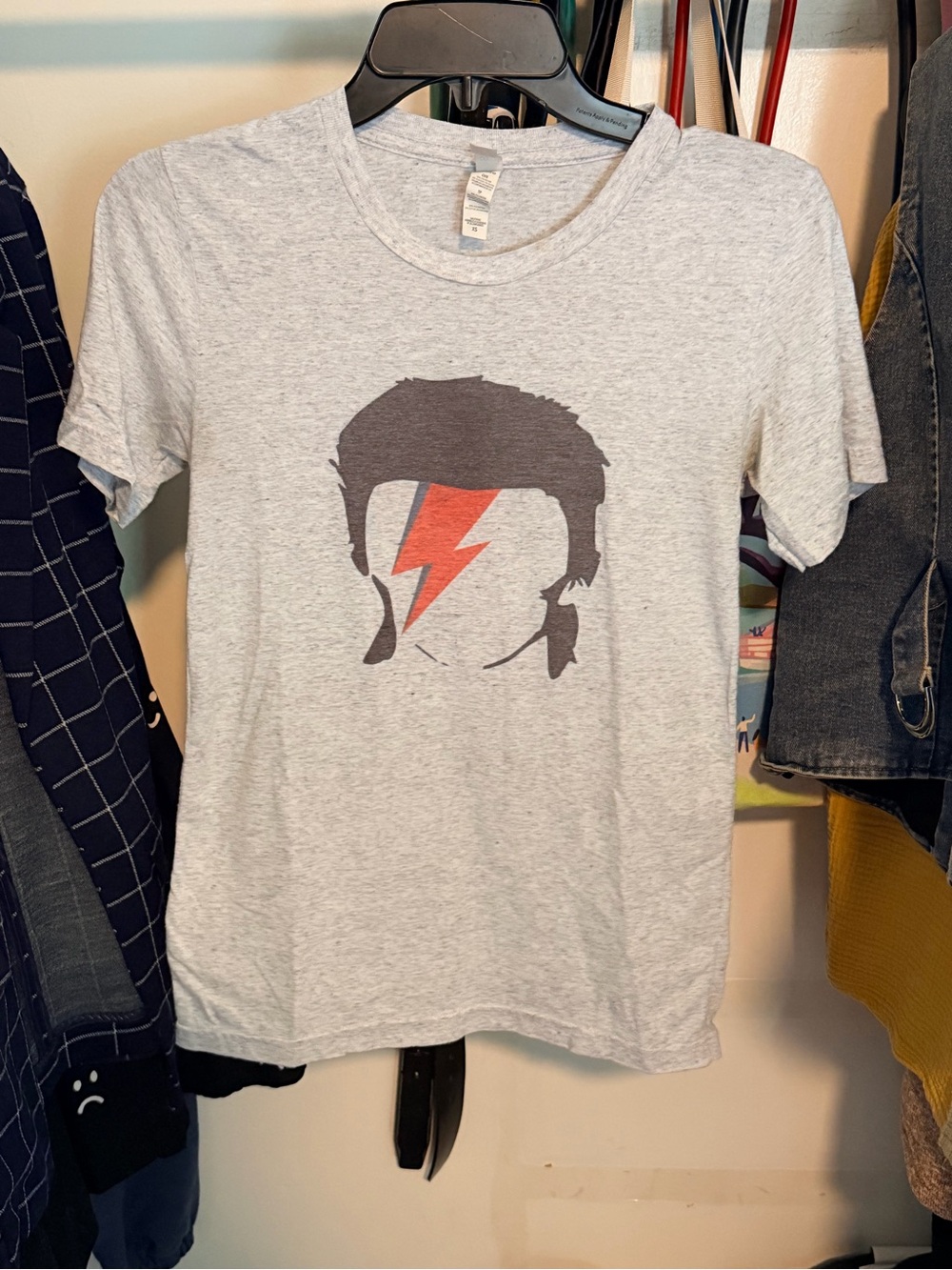 David Bowie T-Shirt with Lightning Bolt